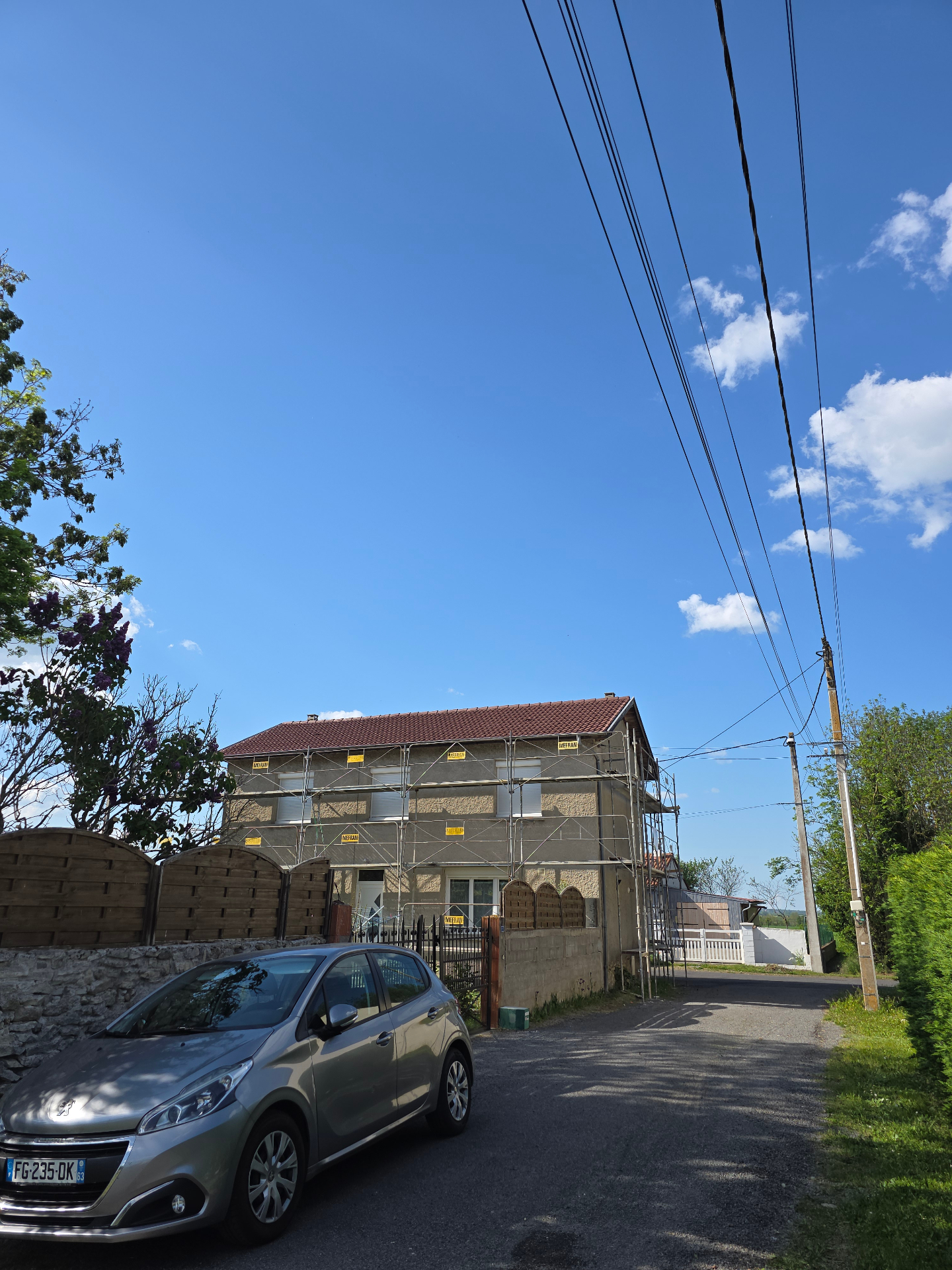 Chantier de rénovation toiture